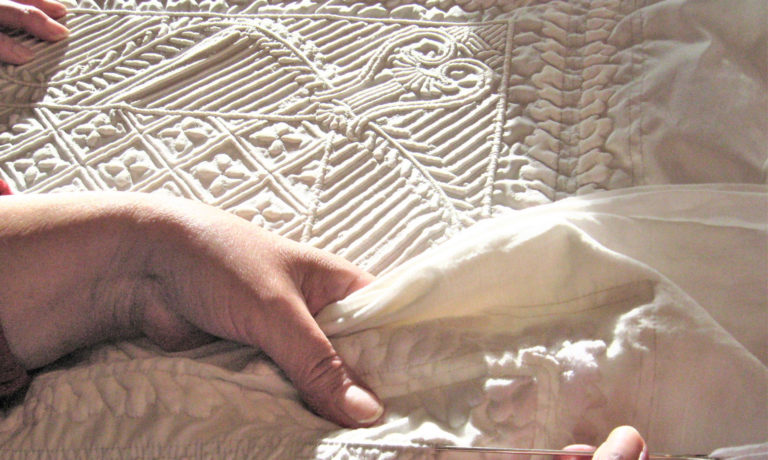 Maison du Boutis - Technique de bourrage