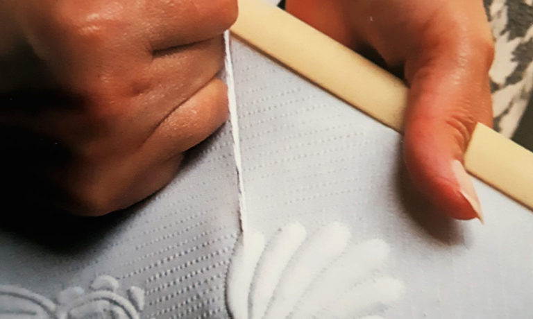 Maison du Boutis - Technique de bourrage